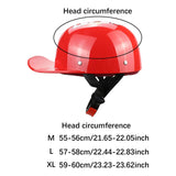 Maxbell Personal Motorcycle Half Helmet Open Face for Moped Street Bike Multipurpose Red XL