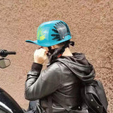 Maxbell Personal Motorcycle Half Helmet Open Face for Moped Street Bike Multipurpose Blue M