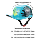 Maxbell Personal Motorcycle Half Helmet Open Face for Moped Street Bike Multipurpose Blue XL