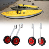 Maxbell 2Pcs Inflatable Boat Launch Wheels for Kayaks Rowboats Sailing Dinghies Variable Angle