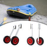 Maxbell 2Pcs Inflatable Boat Launch Wheels for Kayaks Rowboats Sailing Dinghies Variable Angle