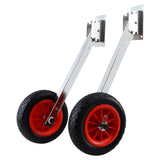 Maxbell 2Pcs Inflatable Boat Launch Wheels for Kayaks Rowboats Sailing Dinghies Variable Angle