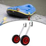 Maxbell 2Pcs Inflatable Boat Launch Wheels for Kayaks Rowboats Sailing Dinghies Variable Angle