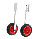 Maxbell 2Pcs Inflatable Boat Launch Wheels for Kayaks Rowboats Sailing Dinghies Right Angle