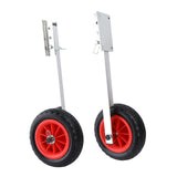Maxbell 2Pcs Inflatable Boat Launch Wheels for Kayaks Rowboats Sailing Dinghies Right Angle