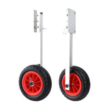 Maxbell 2Pcs Inflatable Boat Launch Wheels for Kayaks Rowboats Sailing Dinghies Right Angle