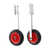 Maxbell 2Pcs Inflatable Boat Launch Wheels for Kayaks Rowboats Sailing Dinghies Right Angle