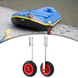Maxbell 2Pcs Inflatable Boat Launch Wheels for Kayaks Rowboats Sailing Dinghies Right Angle