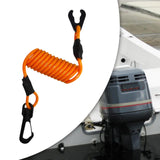 Maxbell Boat Outboard Emergency Stop Lanyard Waterproof Sturdy Accessory Retractable