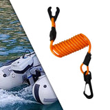 Maxbell Boat Outboard Emergency Stop Lanyard Waterproof Sturdy Accessory Retractable