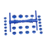 Maxbell Bike Hub BB Axis Installation Set Sturdy for Wheels Blue Tapered Press Block