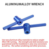 Maxbell Bicycle Bike Hub BB Axis Installation Kit Blue for Wheels Turning Point Tool