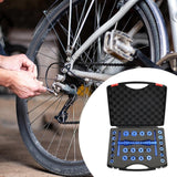Maxbell Bicycle Bike Hub BB Axis Installation Kit Blue for Wheels Turning Point Tool