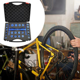 Maxbell Bicycle Bike Hub BB Axis Installation Kit Blue for Wheels Turning Point Tool