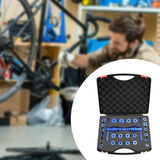 Maxbell Bicycle Bike Hub BB Axis Installation Kit Blue for Wheels Turning Point Tool
