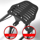 Maxbell Generic Motorcycle Rear Cargo Carrier Rack Moped Attachment Adjustable Alloy