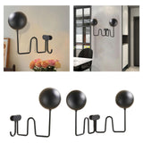 Maxbell Motorcycle Helmet Holder Wall Mount Wall Hanging Display 180 Degree Rotation with Single Ball