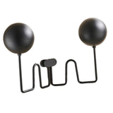 Maxbell Motorcycle Helmet Holder Wall Mount Wall Hanging Display 180 Degree Rotation with Double Balls