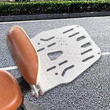 Maxbell Electric Bike Trunk Bracket Backrest Extension Modification Mounting Bracket White