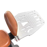 Maxbell Electric Bike Trunk Bracket Backrest Extension Modification Mounting Bracket White