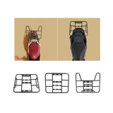 Maxbell Rear Racks Iron Luggage Carrier for Bicycle Delivery Food Bag Household Type A