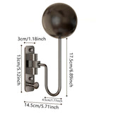Maxbell Motorcycle Helmet Holder with Hook Adults Wall Hanging Motorbike Helmet Rack Gray