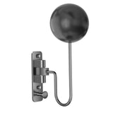 Maxbell Motorcycle Helmet Holder with Hook Adults Wall Hanging Motorbike Helmet Rack Gray