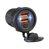Maxbell Motorcycle USB Charger QC 3.0 Fast Charging Ktuqc for Smartphone Cameras