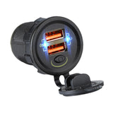 Maxbell Motorcycle USB Charger QC 3.0 Fast Charging Ktuqc for Smartphone Cameras