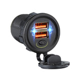 Maxbell Motorcycle USB Charger QC 3.0 Fast Charging Ktuqc for Smartphone Cameras