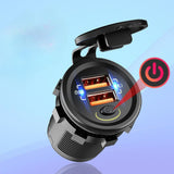 Maxbell Motorcycle USB Charger QC 3.0 Fast Charging Ktuqc for Smartphone Cameras