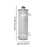 Maxbell Cylindrical Oil Tank 9.5L Oil Petrol Storage Can Metal Emergency Backup Tank