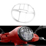 Maxbell Motorcycle Headlight Grill Cover for Vespa GTS Super Tech 300 Hpe 2023 Silver