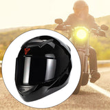Maxbell Motorcycle Helmet Riding Women Men Breathable Traveling Full Face with Visor L