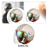 Maxbell Motorcycle Half Helmet 3/4 Shield Sturdy Quick Release Buckle Scooter Helmet S