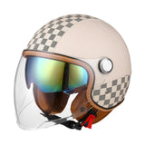Maxbell Motorcycle Half Helmet 3/4 Shield Sturdy Quick Release Buckle Scooter Helmet S