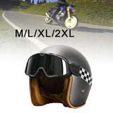 Maxbell Adult Motorcycle 3/4 Open Face Helmet for ATV Moped Scooter Motocross Helmet M