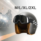 Maxbell Adult Motorcycle 3/4 Open Face Helmet for ATV Moped Scooter Motocross Helmet M