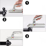 Maxbell Trailer Coupler Sturdy Trailer Hitch Ball Coupler for Towing RV Trailer