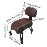 Maxbell Motorcycle Rear Passenger Seat Easily Install Accessories Motorbike Seat Pad Brown