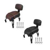 Maxbell Motorcycle Rear Passenger Seat Easily Install Accessories Motorbike Seat Pad Brown