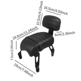 Maxbell Motorcycle Rear Passenger Seat Easily Install Accessories Motorbike Seat Pad Black