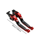 Maxbell Folding Clutch Levers Brake Handles for Bajaj Pulsar 200 RS Dominar 400 Red Black