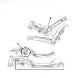 Maxbell Folding Clutch Levers Brake Handles for Bajaj Pulsar 200 RS Dominar 400 Red Black