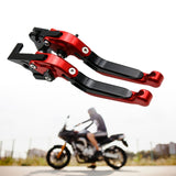 Maxbell Folding Clutch Levers Brake Handles for Bajaj Pulsar 200 RS Dominar 400 Red Black