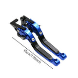 Maxbell Folding Clutch Levers Brake Handles for Bajaj Pulsar 200 RS Dominar 400 Blue Black