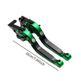 Maxbell Folding Clutch Levers Brake Handles for Bajaj Pulsar 200 RS Dominar 400 Black Green