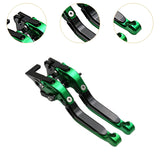 Maxbell Folding Clutch Levers Brake Handles for Bajaj Pulsar 200 RS Dominar 400 Black Green