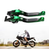 Maxbell Folding Clutch Levers Brake Handles for Bajaj Pulsar 200 RS Dominar 400 Black Green