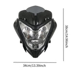 Maxbell Motorcycle Headlight Replacement Halogen Headlight for Pulsar 200NS 150